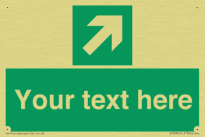 Custom Arrow Top Right Sign